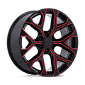 PR177 26X10 6X5.5 78 +24 G-BLK RD-MILL | Performance Replicas