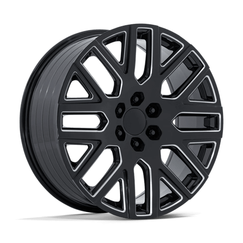 PR231 22X9 6X5.5 78 +28 G-BLK-MILL | Performance Replicas