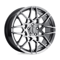 PR178H 19X9.5 5X4.5 73 H-SLV-DRK +30 | Performance Replicas