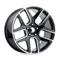 PR192BM 22X10 6X5.5 78.1 G-BLK MACH 25MM | Performance Replicas