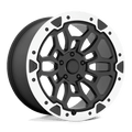 PR215BM 22X10 6X5.5 78.1 M-BLK MACH 19MM | Performance Replicas