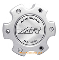 AR899 6X135 SILVER CAP W/ CHROME LOGO | American Racing