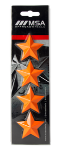 MSA STAR LOGO - ORANGE (4PK) - MSA WHEEL | MSA Offroad Wheels