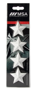 MSA STAR LOGO - WHITE (4PK) - MSA WHEELS | MSA Offroad Wheels