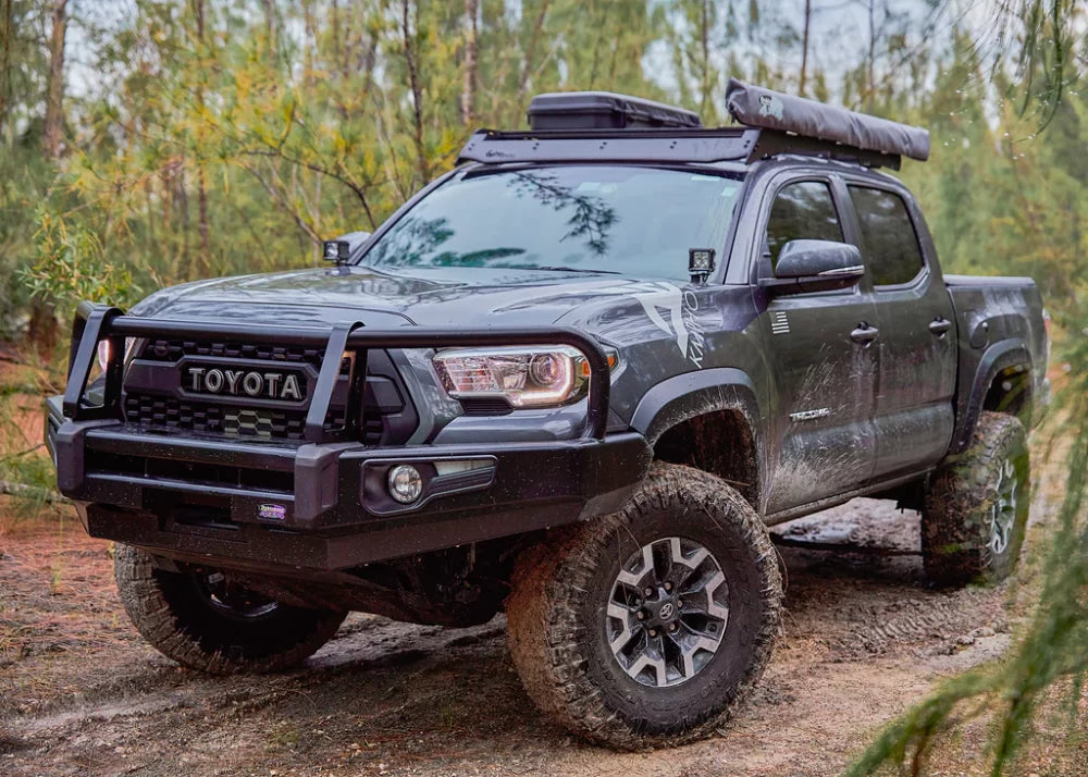 DOBINSONS BULL BAR BLACK DELUXE FOR TOYOTA TACOMA 3RD GEN 2016-2023- WITH OUT FOG LIGHTS – BU59-5559