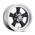 VN105D TT-D 15X7 5X4.75 S-BLK/MCH -6MM | American Racing Vintage