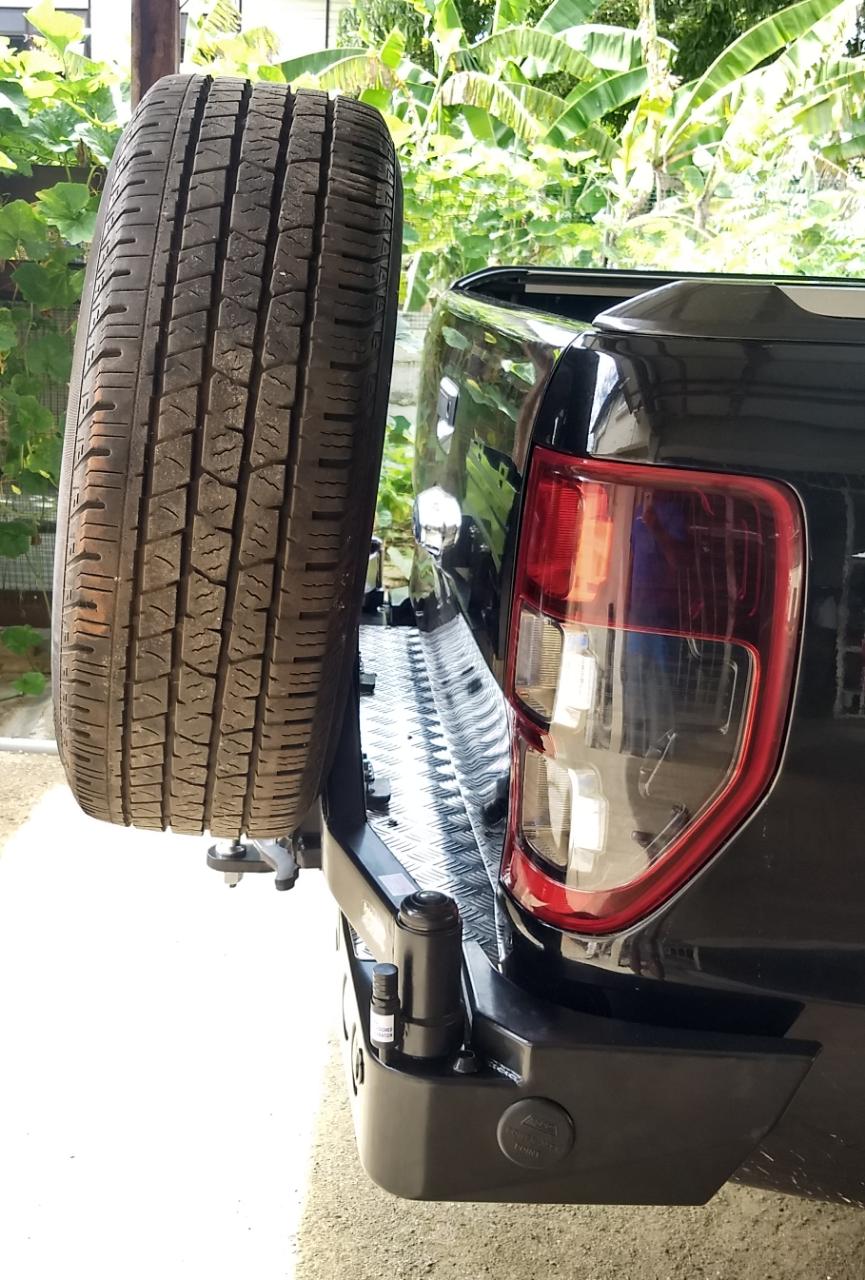 Dobinsons Rear Bar Ford Ranger Px 2011+ With Single Wheel Carrier & Dual Jerry Can Holder (BW80-4140)