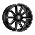 XD818 20X10 5X5.0 S-BLK MILLED -24MM | XD