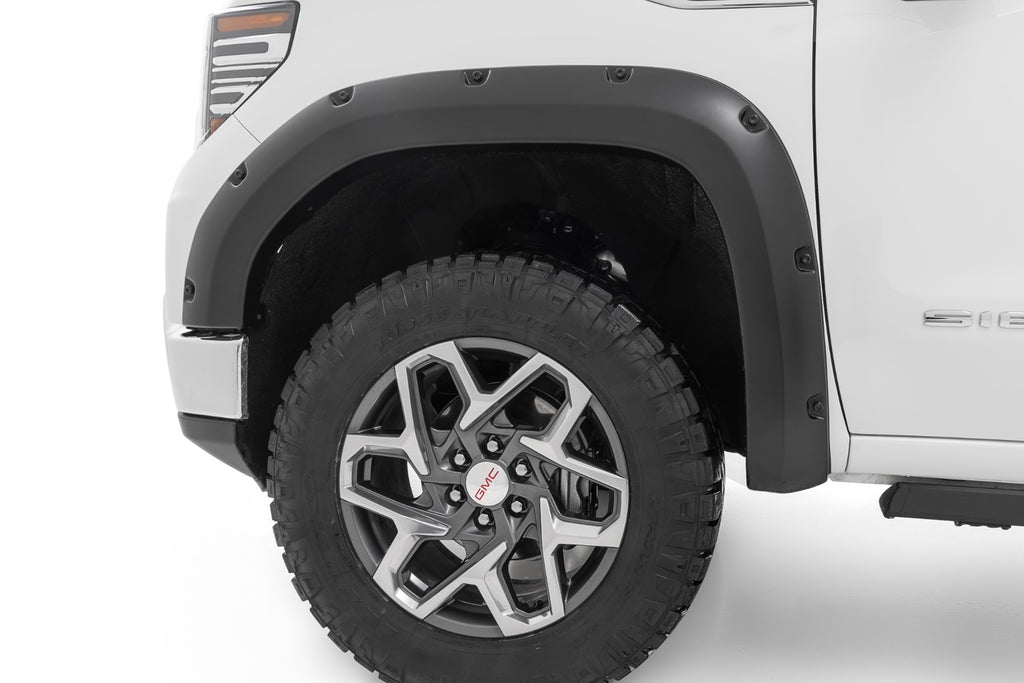 Pocket Fender Flares | GAZ Summit White | GMC Sierra 1500 2WD/4WD (2019-2026)