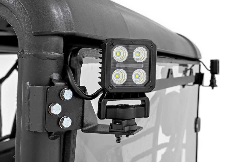 LED Light Kit | Rear Mount | 2" Black Pair | White DRL | CFMOTO UFORCE 1000