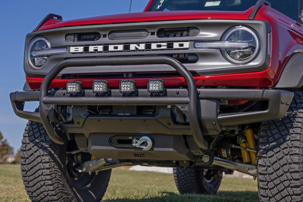 Nudge Bar | 4 Inch Round Led (x4) | OE Modular Steel | Ford Bronco 4WD (21-26)