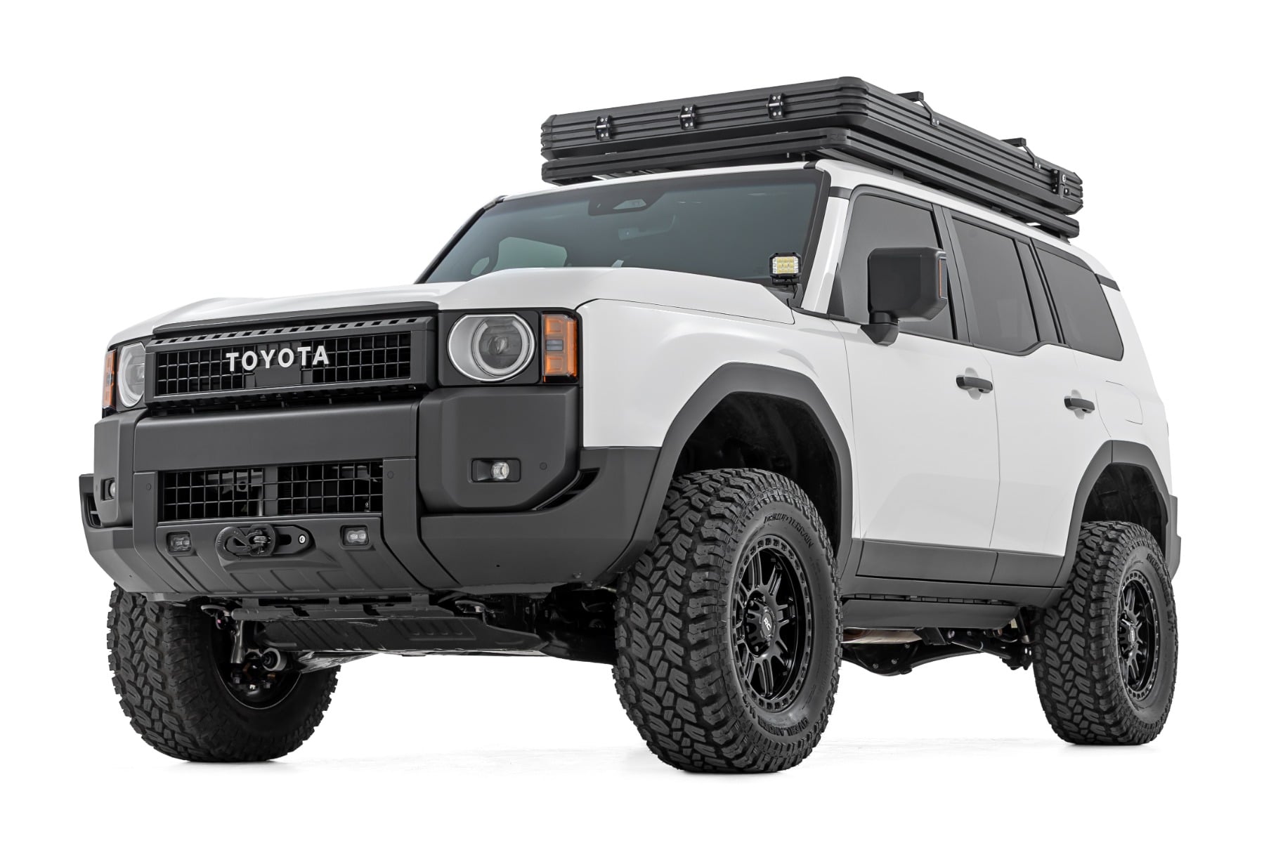FXS Hidden Winch Mount | White SAE | Fog | Toyota Land Cruiser 4WD (24-26)
