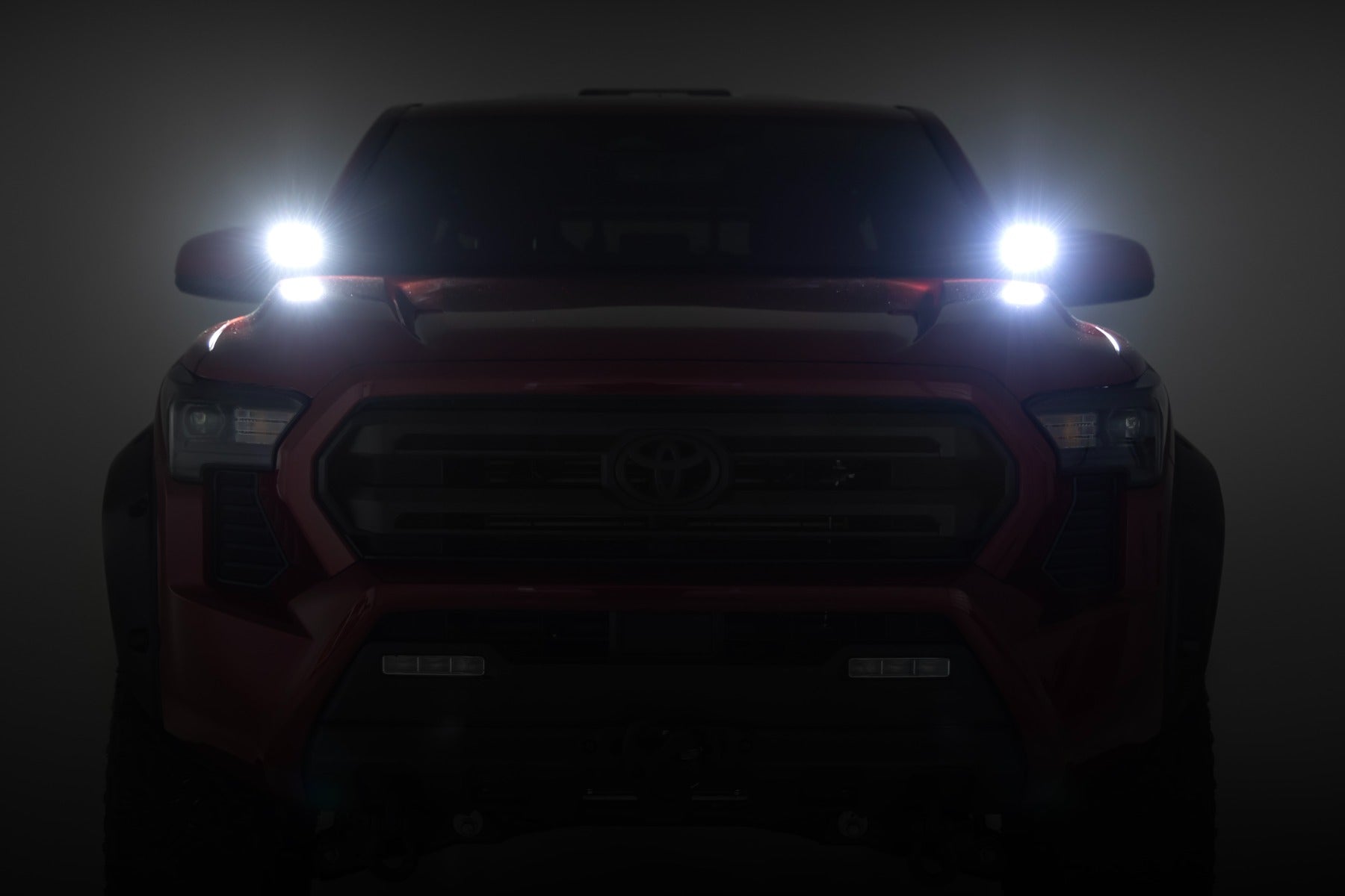 LED Light Kit | Ditch Mount | 2" Black Pair | White DRL | Toyota Tacoma (24-26)