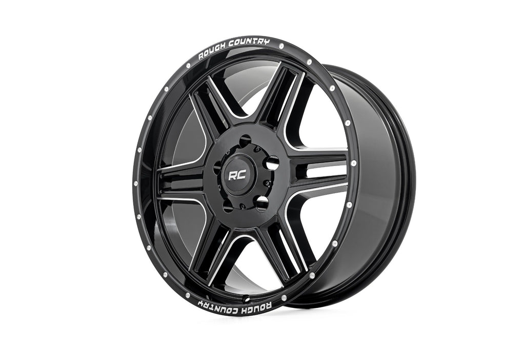 2022 Jeep Wrangler Lift and Wheels - 3.5 Inch Lift Kit - Rough Country 92 Series Wheel