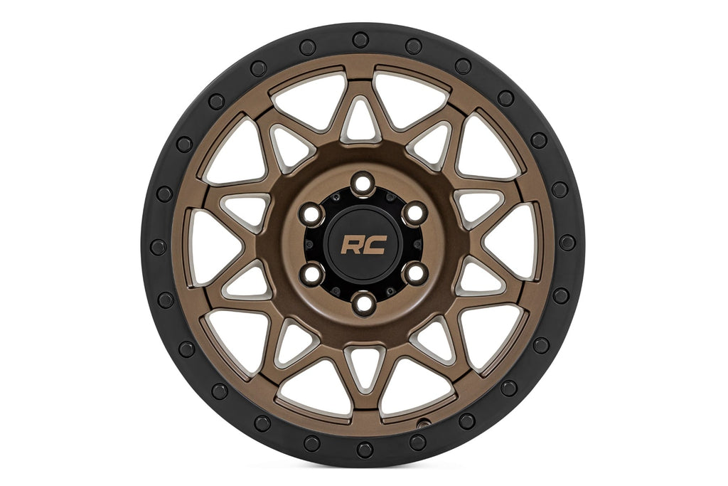 Rough Country 78 Series Wheel | Simulated Beadlock | Bronze/Black | 18x9 | 6x5.5 | +0mm