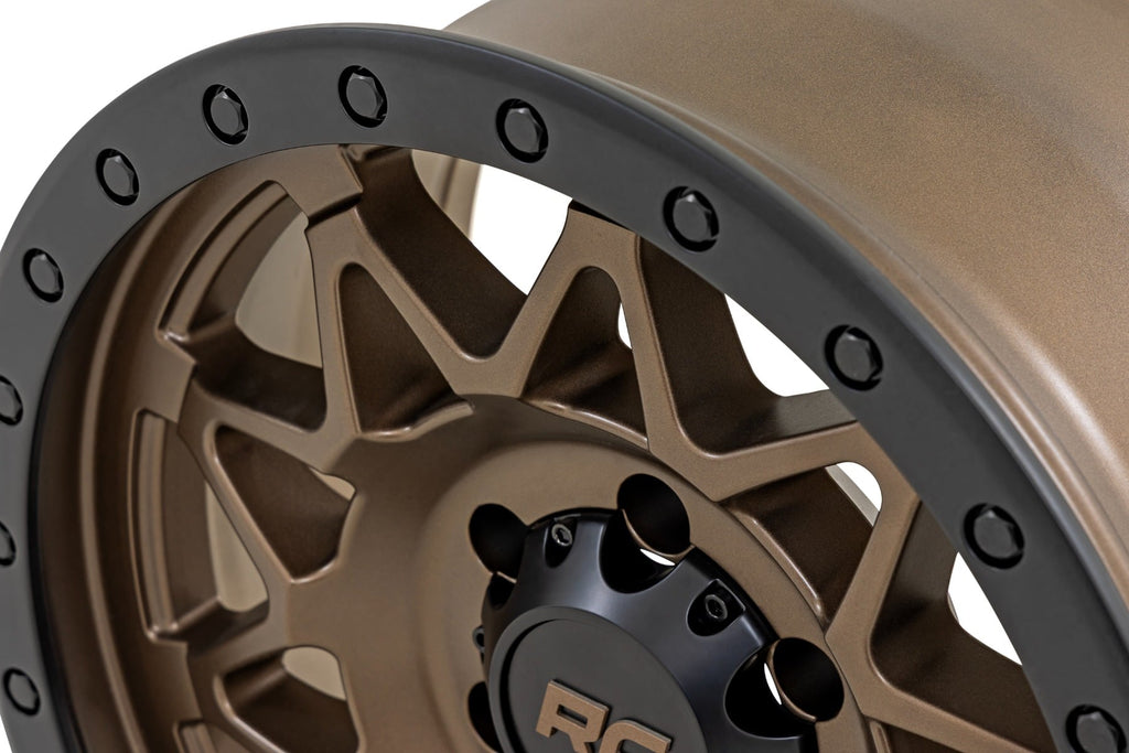 Rough Country 78 Series Wheel | Simulated Beadlock | Bronze/Black | 17x8.5 | 6x135 | +0mm