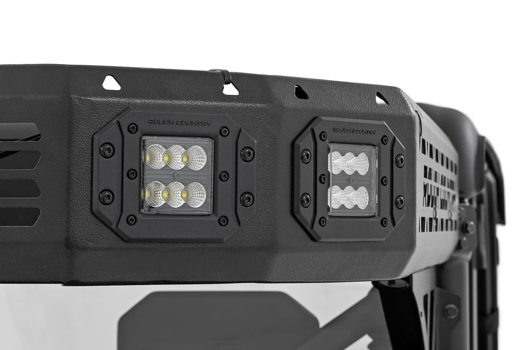 Cargo Rack | Dual 2" Black LED Pairs | Flush Mount | CFMOTO U10 1000 PRO