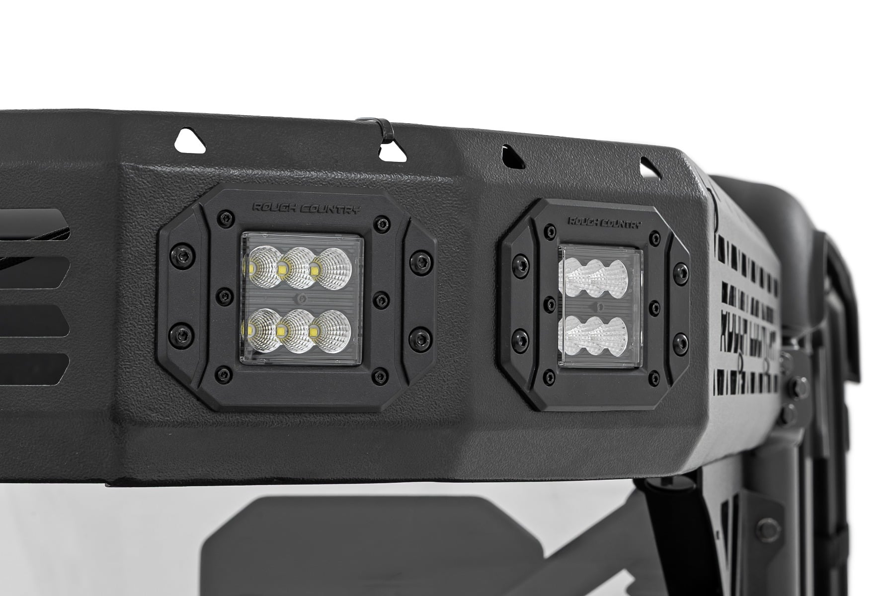 Cargo Rack | Dual 2" Black LED Pairs | Flush Mount | CFMOTO U10 1000 PRO