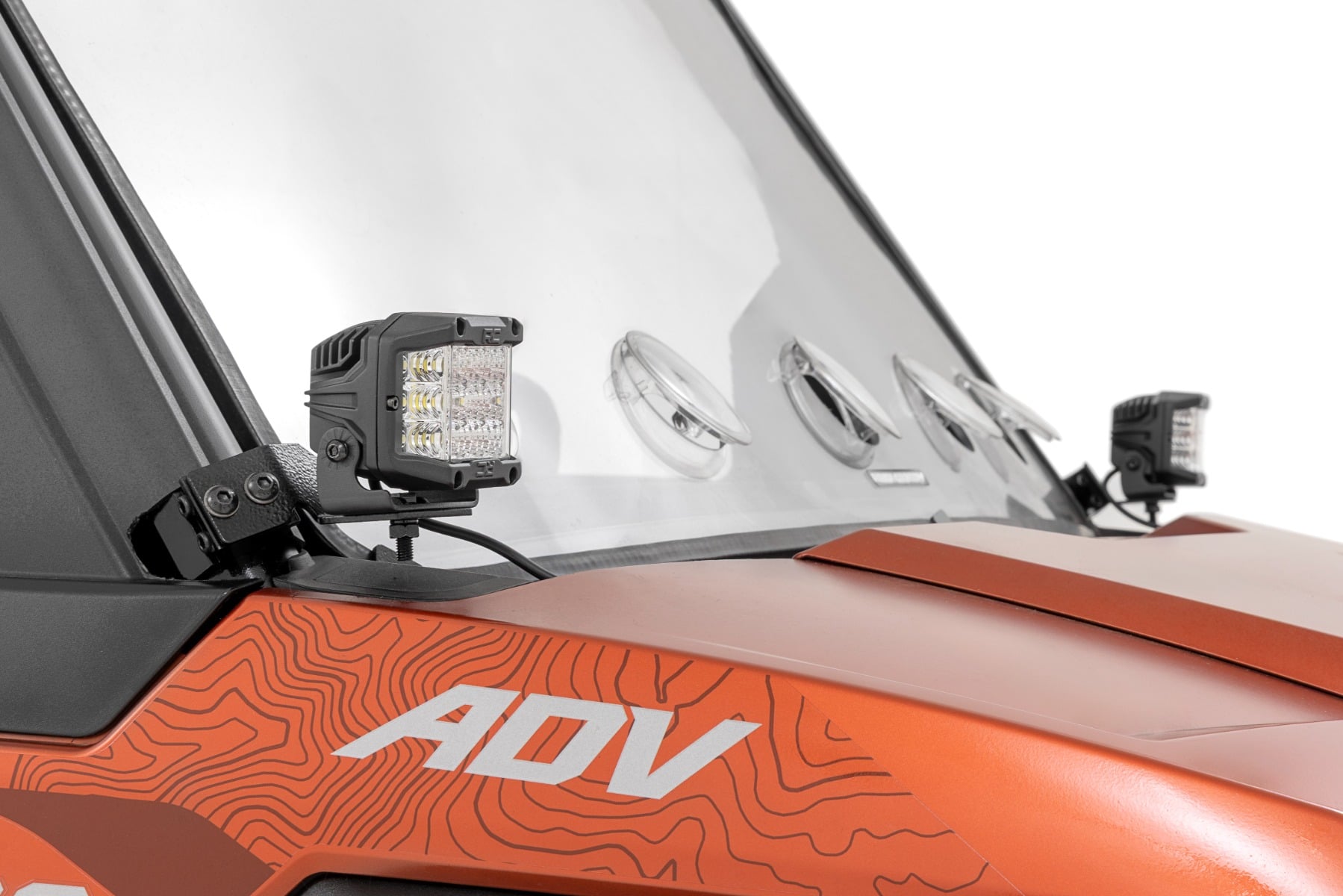 LED Light Kit | Front Mount | 2" Black Pair | Polaris XPEDITION XP