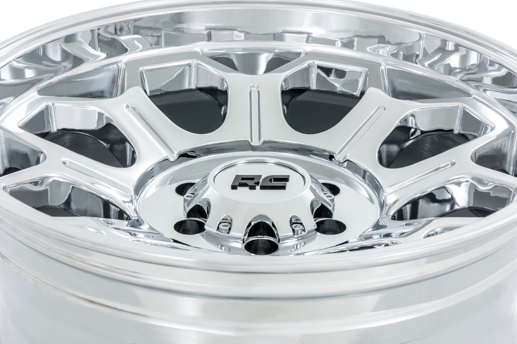 Rough Country 77 Series Wheel | One-Piece |Chrome | 22x12 | 6x135 | -44mm