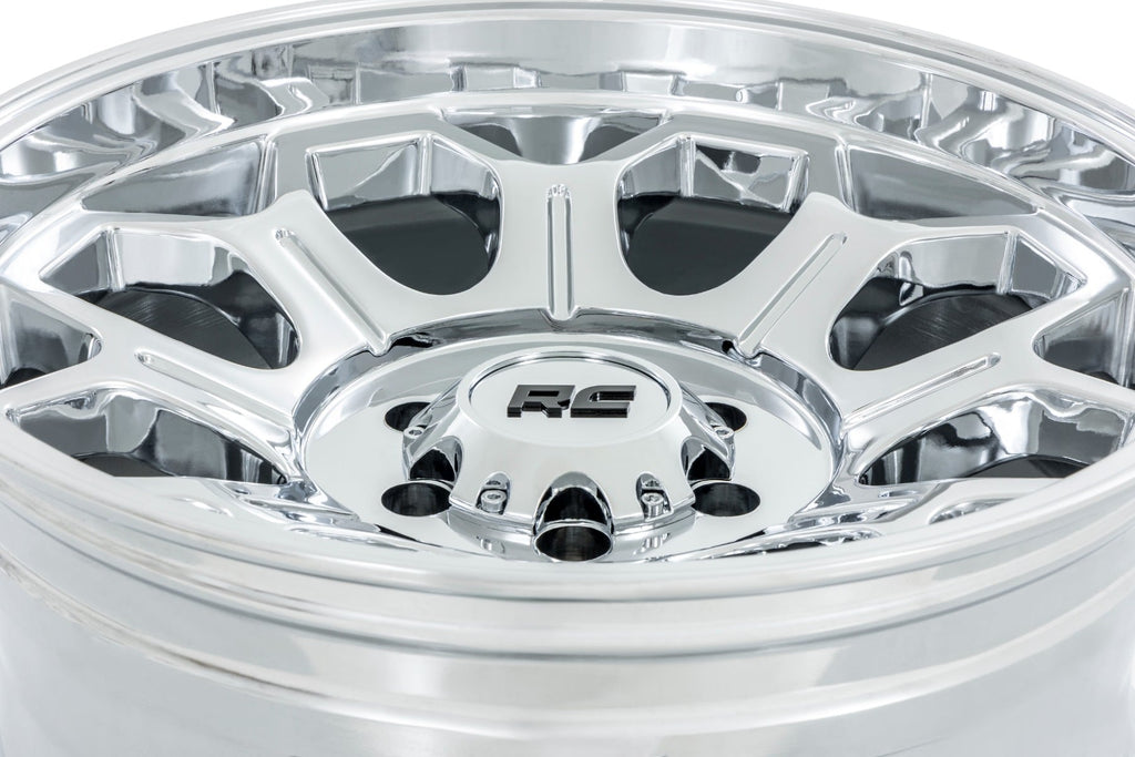 Rough Country 77 Series Wheel | One-Piece |Chrome | 22x12 | 8x180 | -44mm