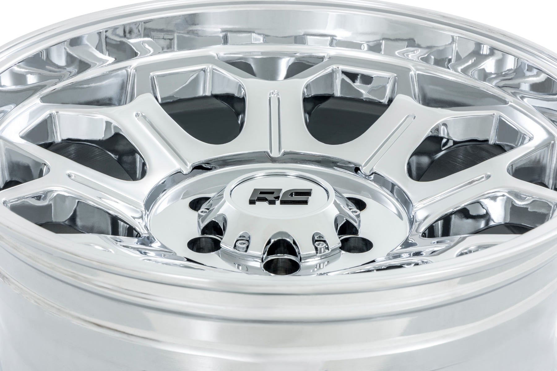 Rough Country 77 Series Wheel | One-Piece |Chrome | 22x12 | 8x180 | -44mm