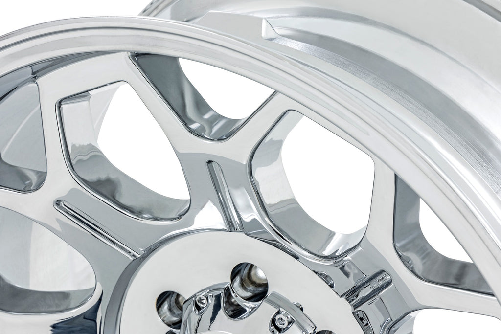 Rough Country 77 Series Wheel | One-Piece |Chrome | 22x12 | 8x170 | -44mm