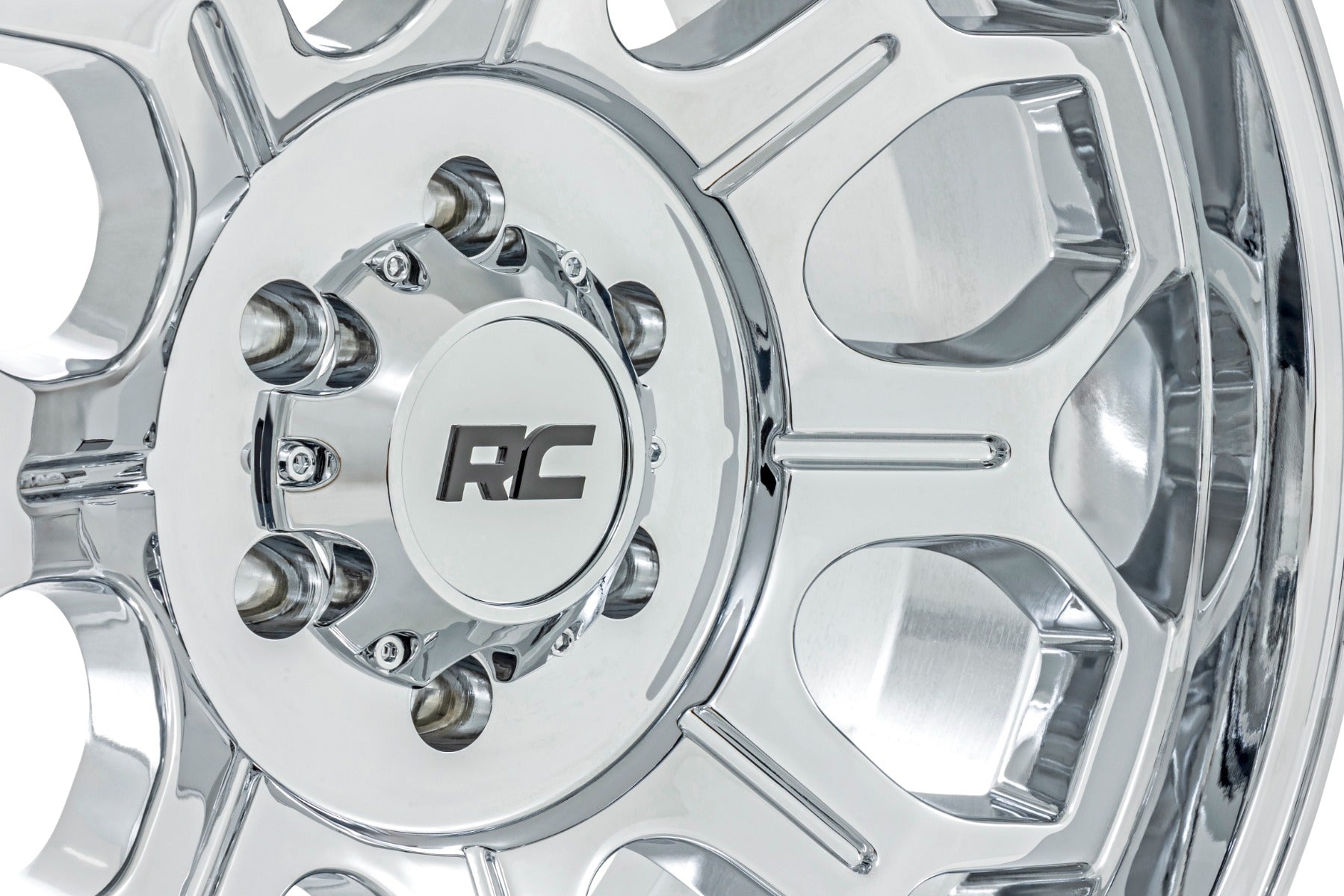 Rough Country 77 Series Wheel | One-Piece |Chrome | 22x12 | 6x135 | -44mm