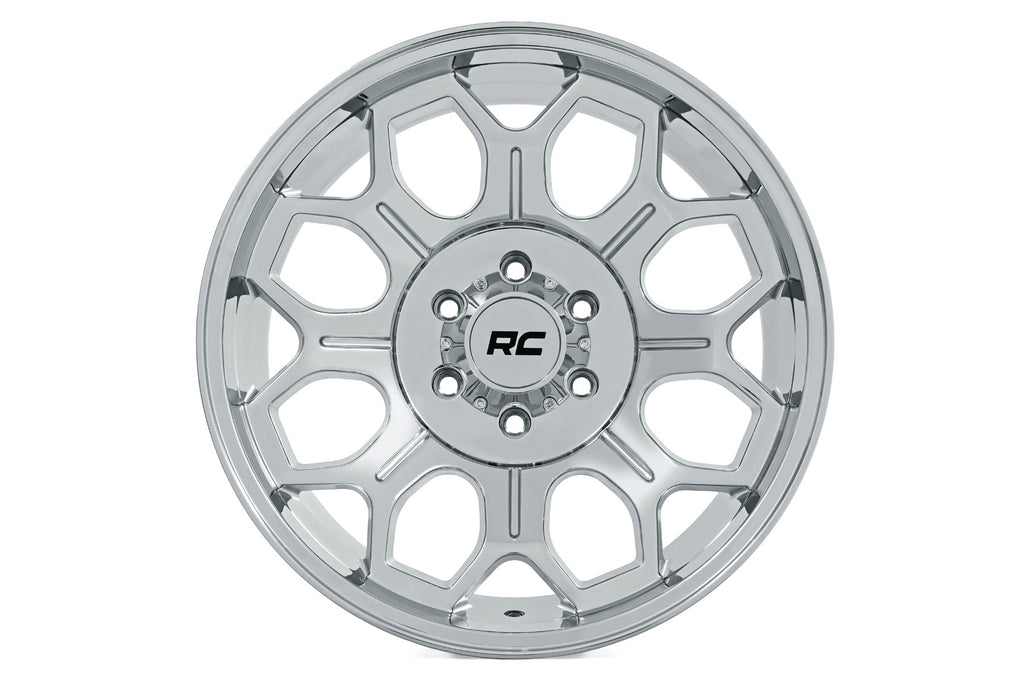 Rough Country 77 Series Wheel | One-Piece |Chrome | 22x12 | 8x6.5 | -44mm