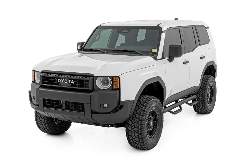 LED Light Kit | Ditch Mount | 2" Black Pair | Amber DRL | Toyota Land Cruiser (24-26)