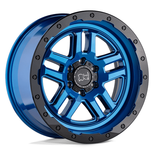 BR BARSTOW 20X9.5 6X135 +12 87 BLUE/BLK | Black Rhino Hard Alloys