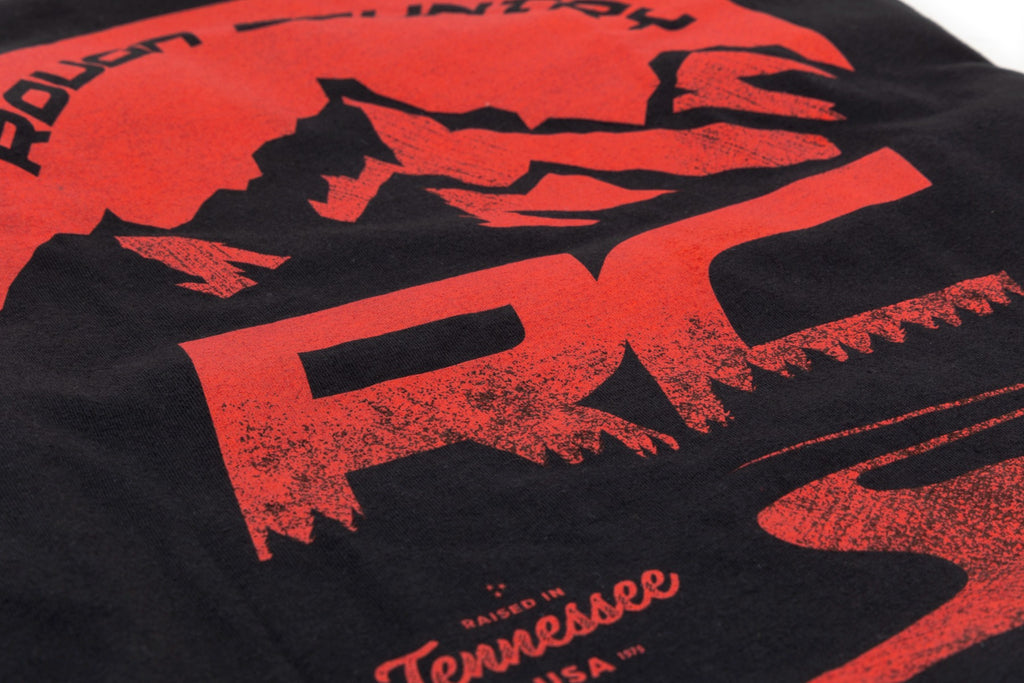 Rough Country T-Shirt | RC Mountains | Black | LG