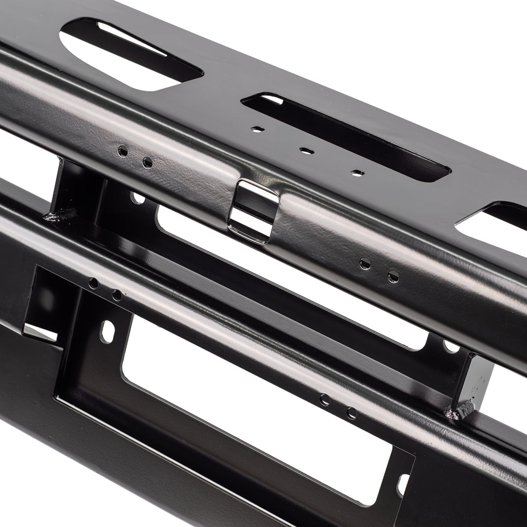 DOBINSONS BULL BAR BLACK DELUXE FOR NISSAN D23 2021-2025 (WITH HALOGEN FOG LIGHTS INCLUDED)  – BU45-5561