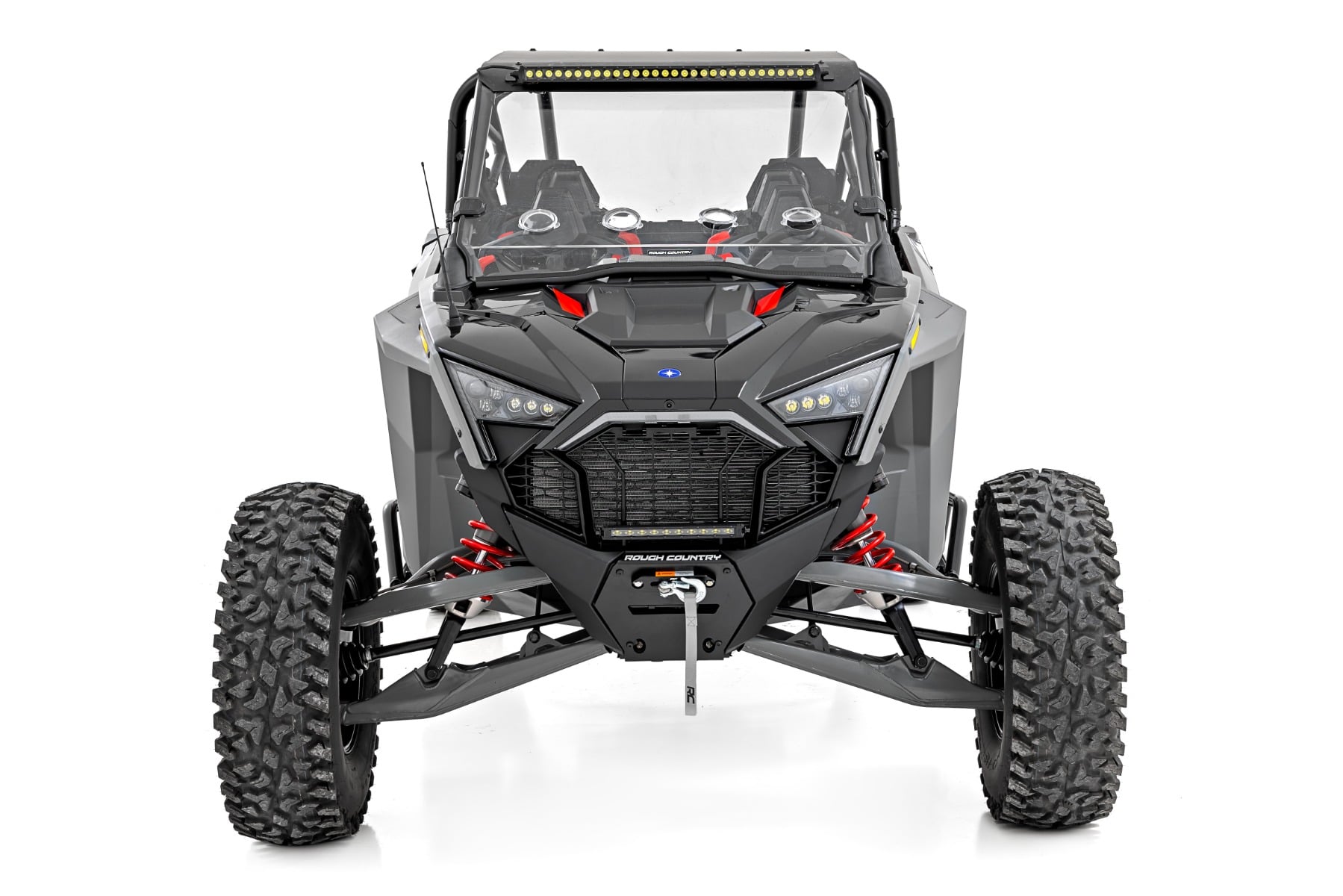 30" Single Row Light Mount | Front | Black Series | Polaris RZR Turbo R