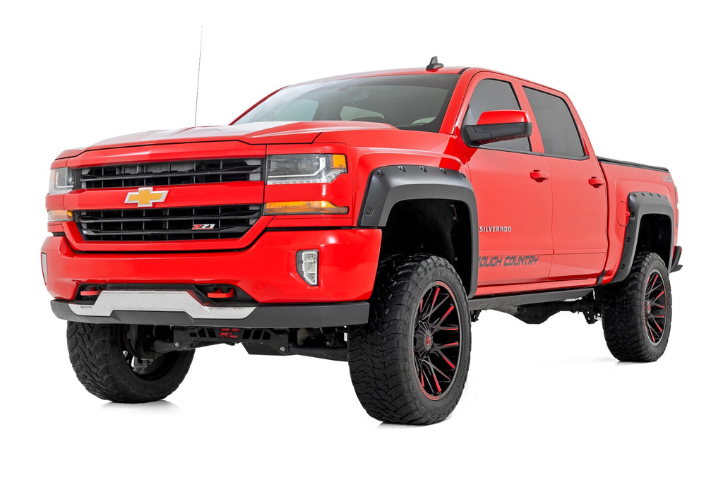 Pocket Fender Flares | 5'9" Bed | G1K Deep Ocean Blue | Chevy Silverado 1500 (14-18 & Classic)
