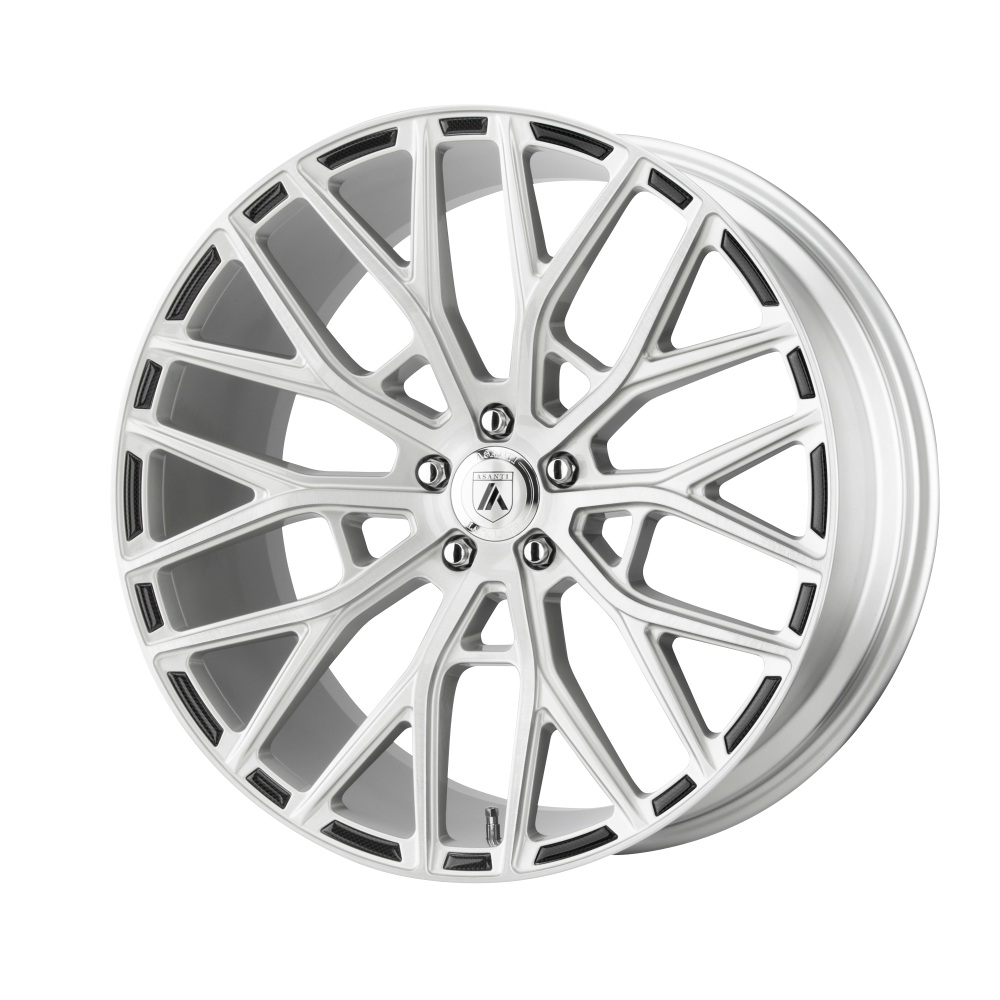 Asanti Black ABL21 20X10.5 5X112 BRUSHED SLV 27MM