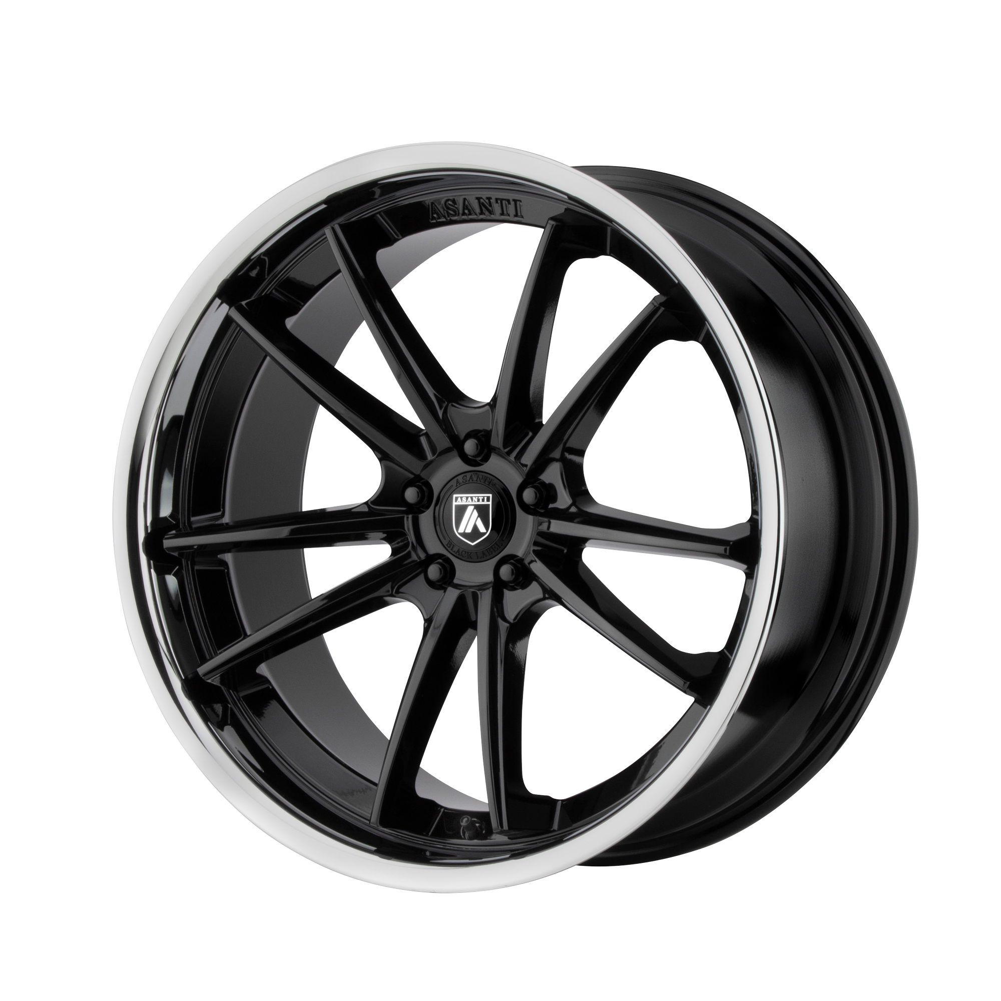 ABL23 22X10.5 5X112 G-BLK CHR LIP 35MM | Asanti Black