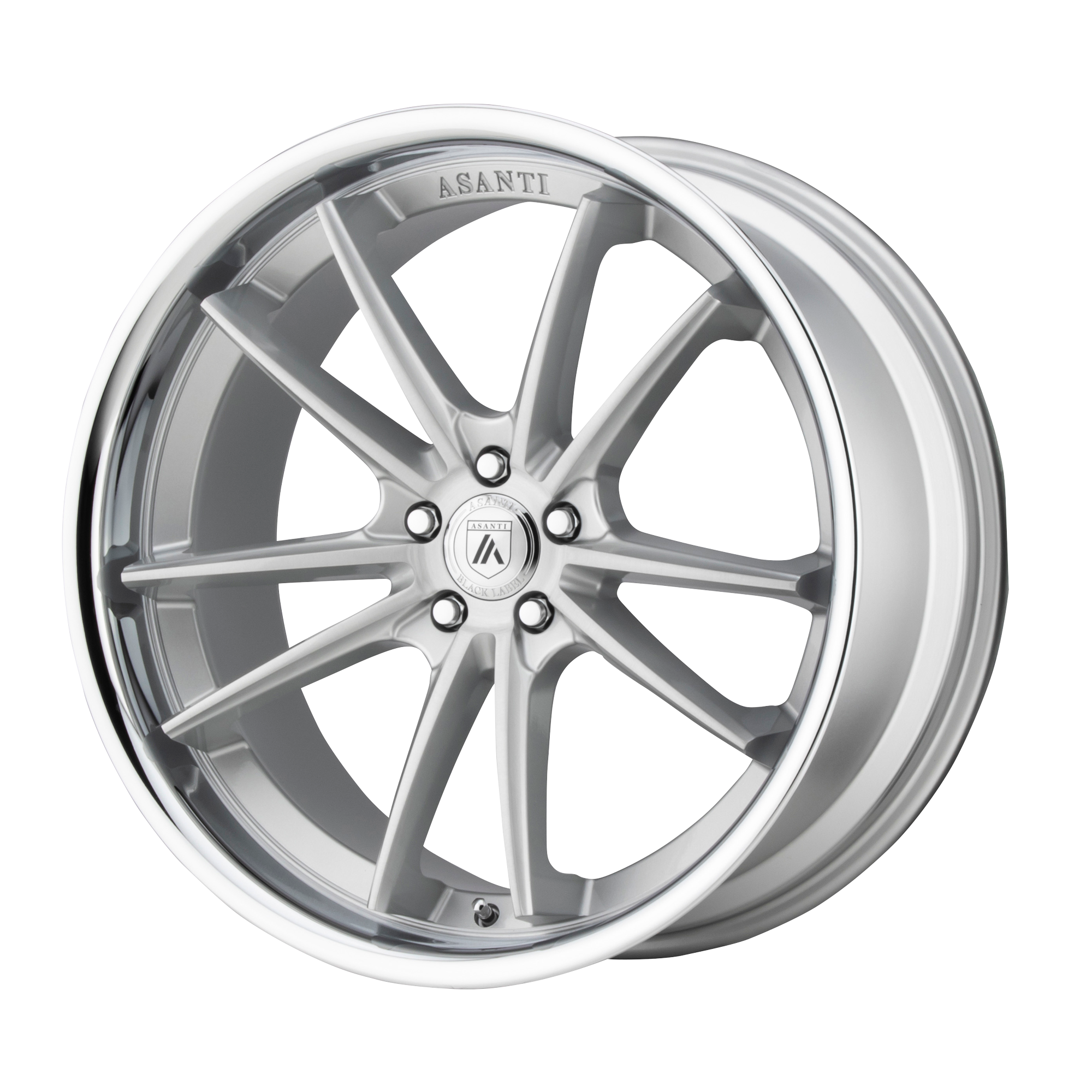 ABL23 22X10.5 5X4.5 BRSH SLV CHR LP 35MM | Asanti Black