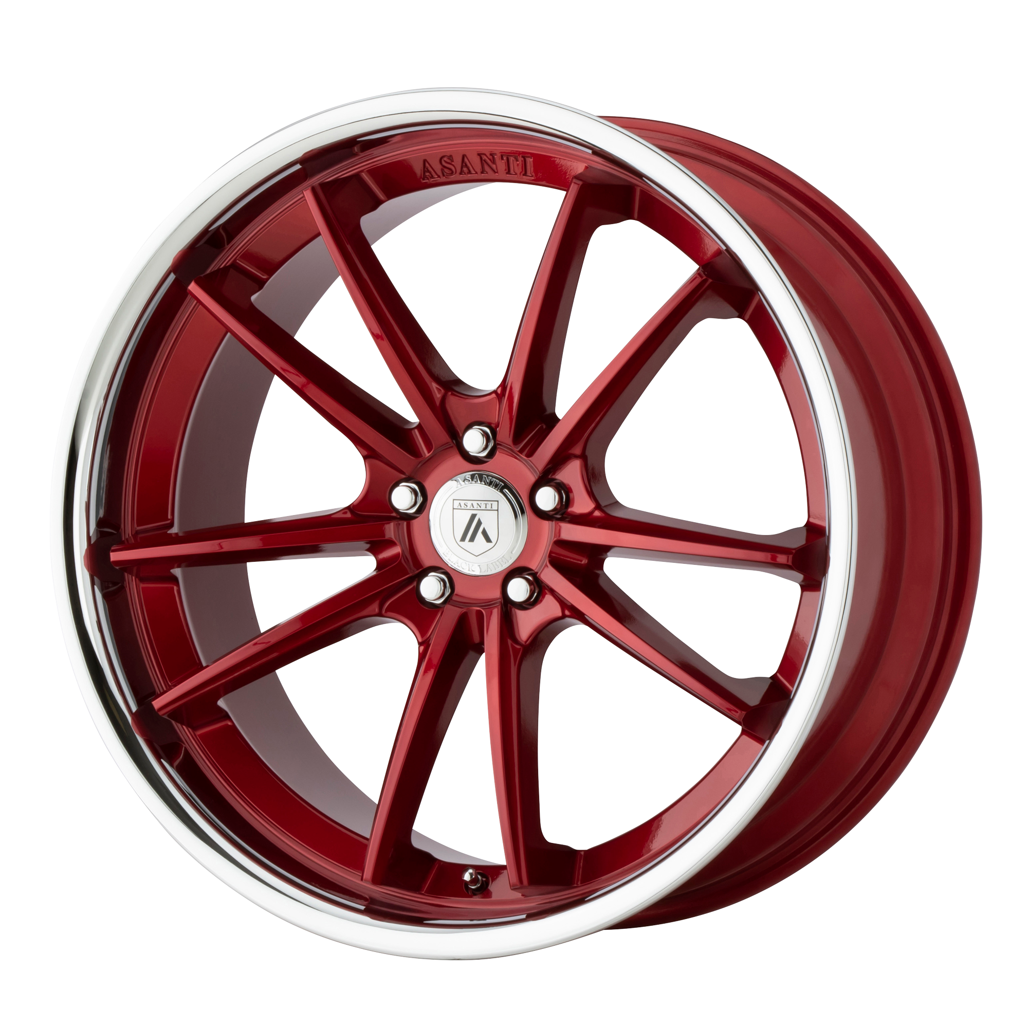 Asanti Black ABL23 20X10.5 5X4.5 CANDY RD CHR LP 38MM