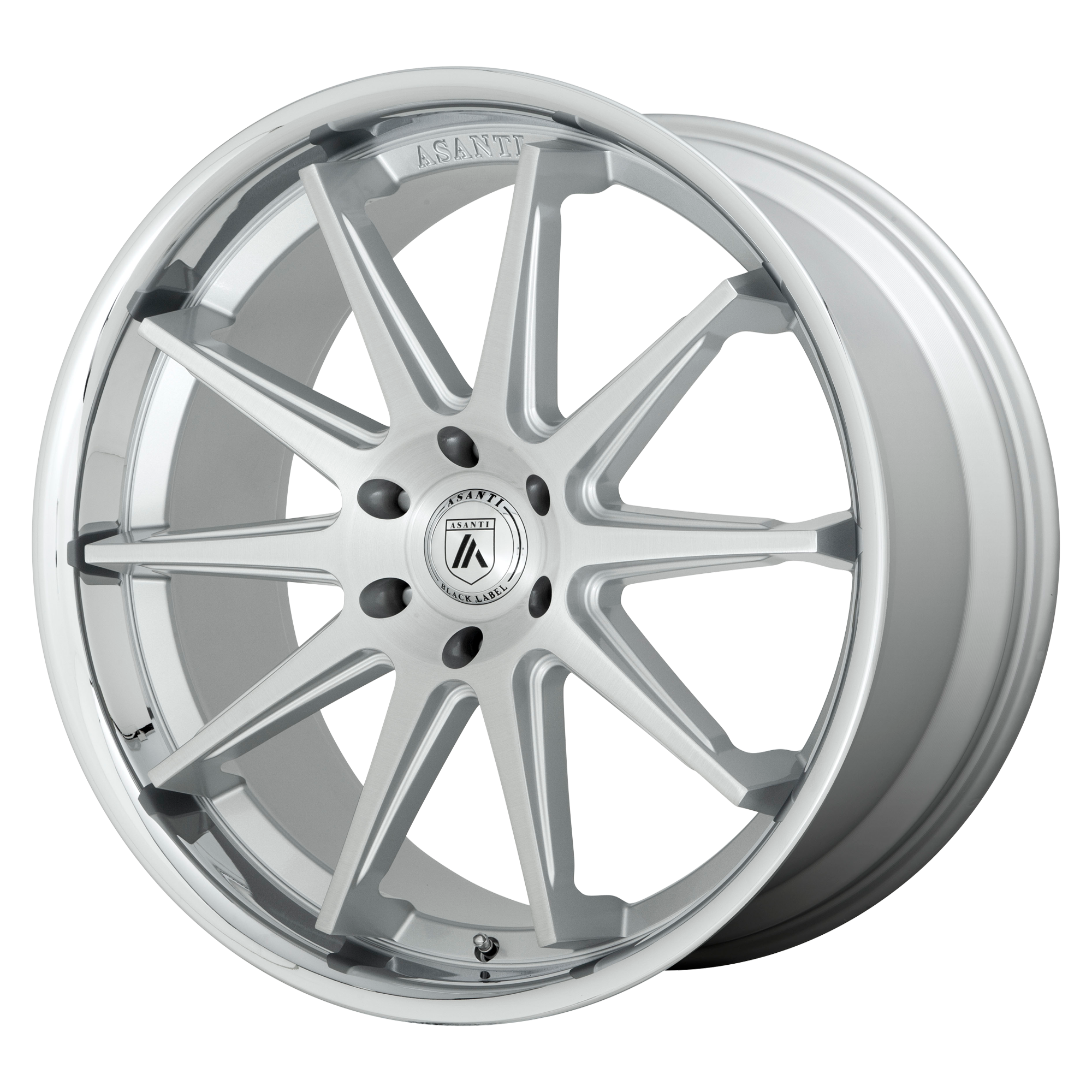 ABL29 22X10 5X120 BRSH SLV CHR LP 30MM | Asanti Black