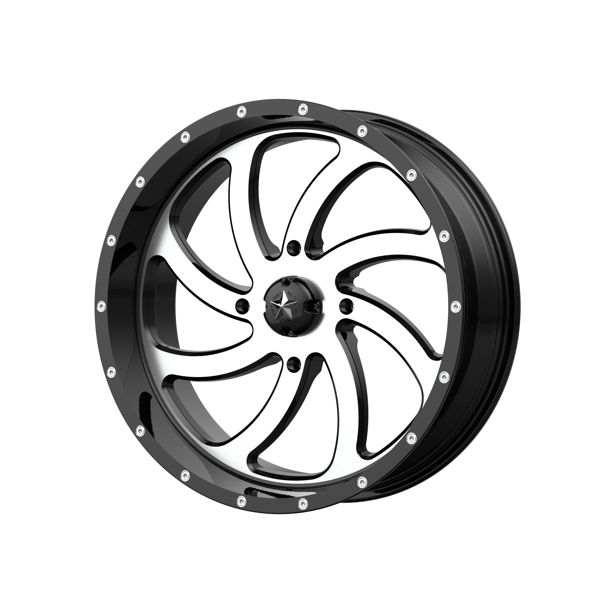 SWITCH UTV 24X7 4X156 MACH G-BLK 00MM | MSA Offroad Wheels