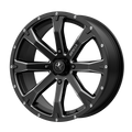 BOUNTY UTV 20X7 4X156 S-BLK MILL 10MM | MSA Offroad Wheels