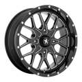 PORTAL UTV 15X7 4X156 115 G-BLK-MILL +10 | MSA Offroad Wheels