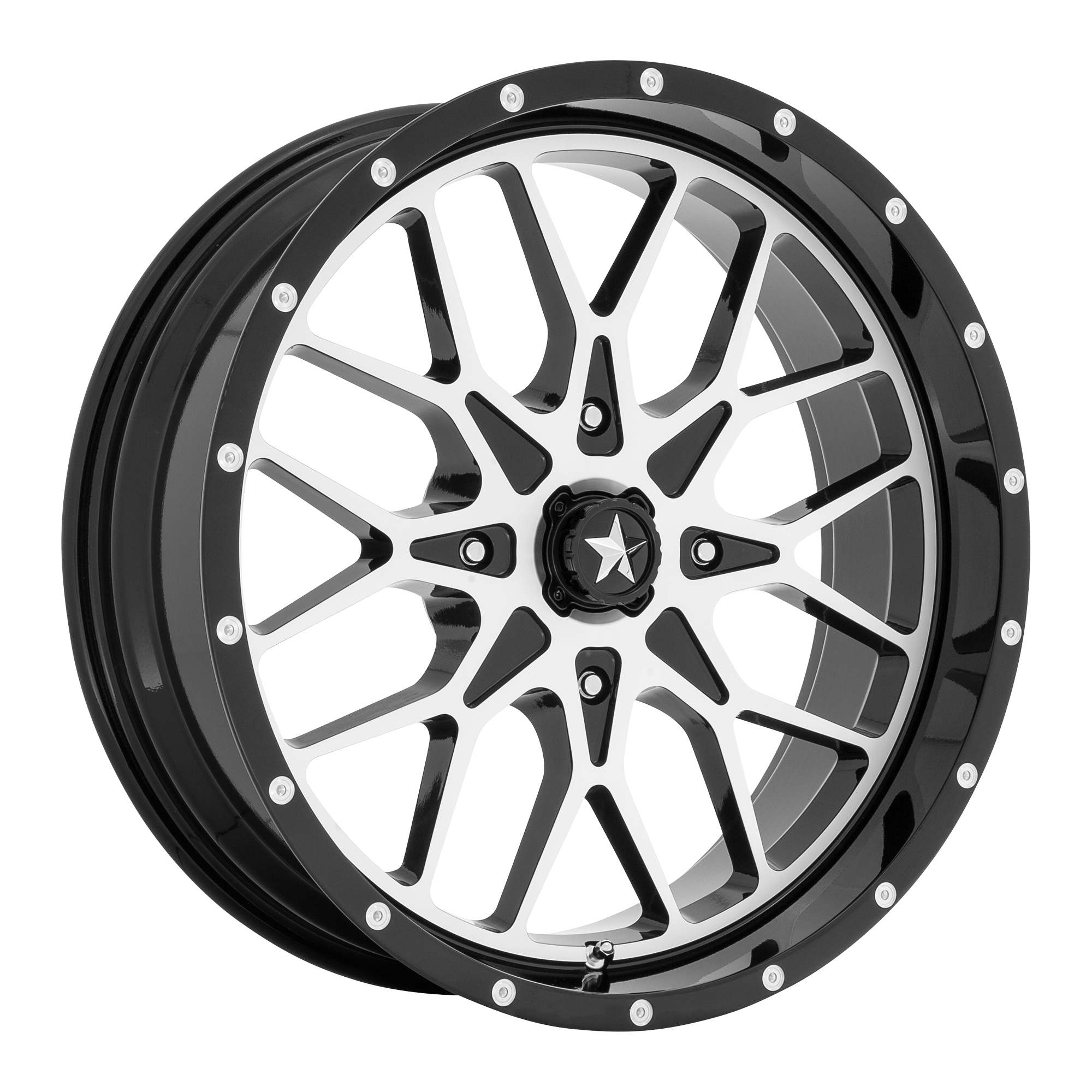 PORTAL UTV 14X7 4X156 115 G-BLK-MACH +10 | MSA Offroad Wheels