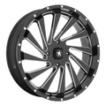 BLADE UTV 18X7 4X110 86 G-BLK-MILL +0 | MSA Offroad Wheels