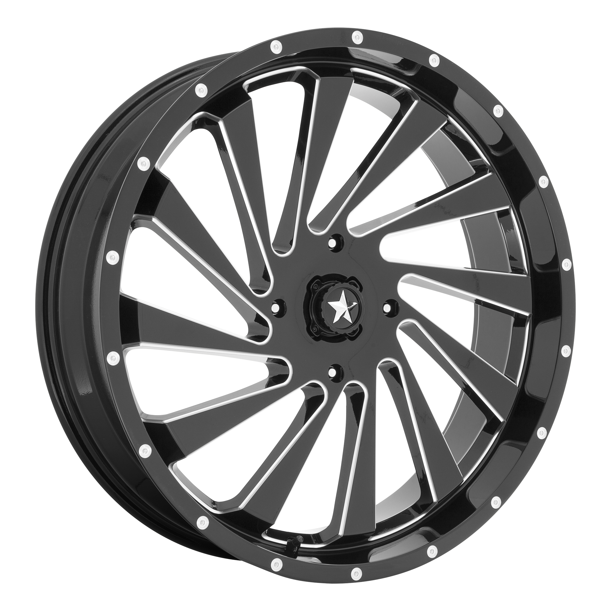 BLADE UTV 22X7 4X156 115 G-BLK-MILL +0 | MSA Offroad Wheels