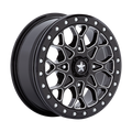 PORTAL UTV BL 15X6 4X110 G-BLK MILL +38 | MSA Offroad Wheels