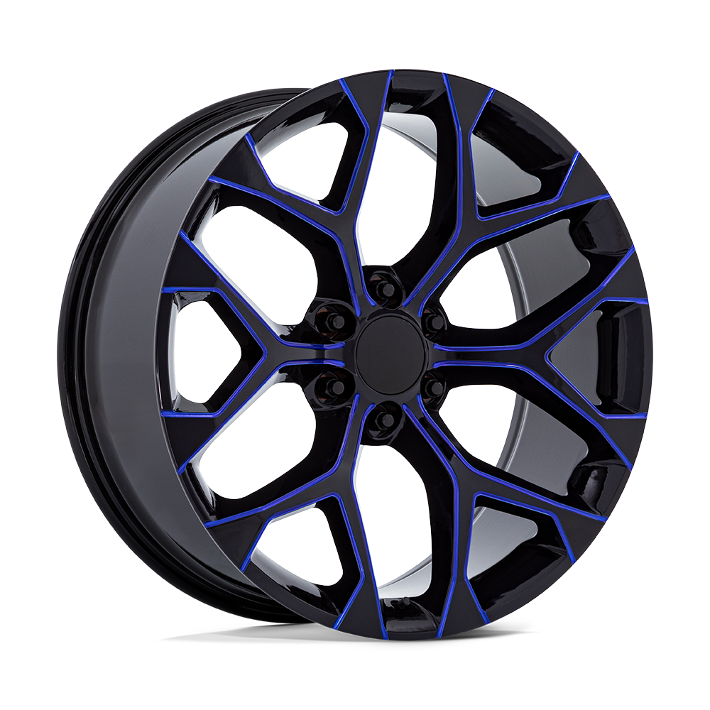 PR176 24X10 6X5.5 78 G-BLK BLUE-MILL +24 | Performance Replicas