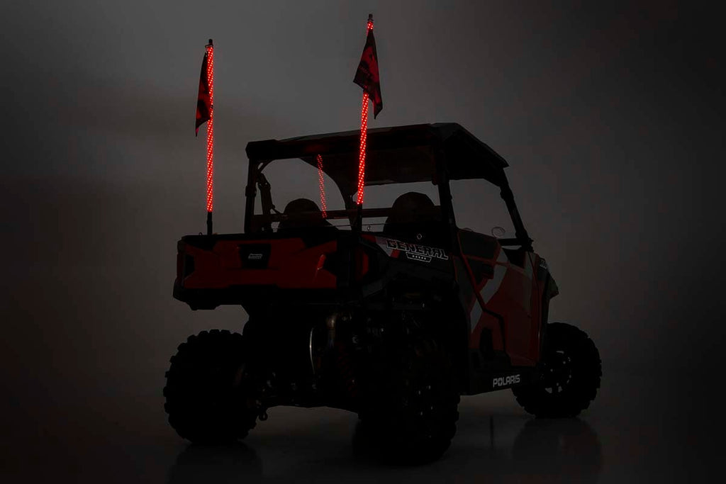 Multi-Color LED | Whip | 4' Long | Pair