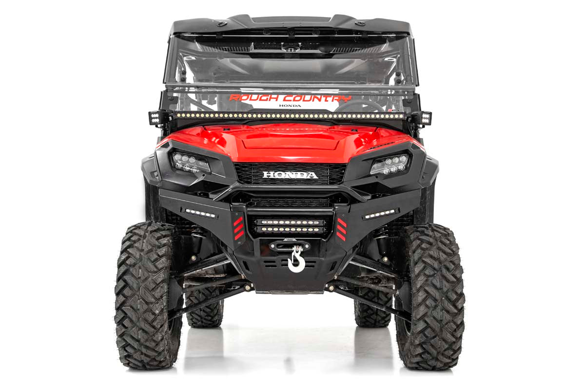 LED Light Kit | Cage Mount | 2" Black Pair | Amber DRL | Honda Pioneer 1000/Pioneer 1000-6